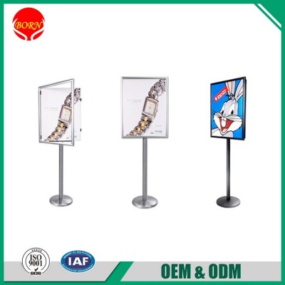 2017 outdoor swing stand outdoor advertising sildwalk cheap outdoor poster display stand